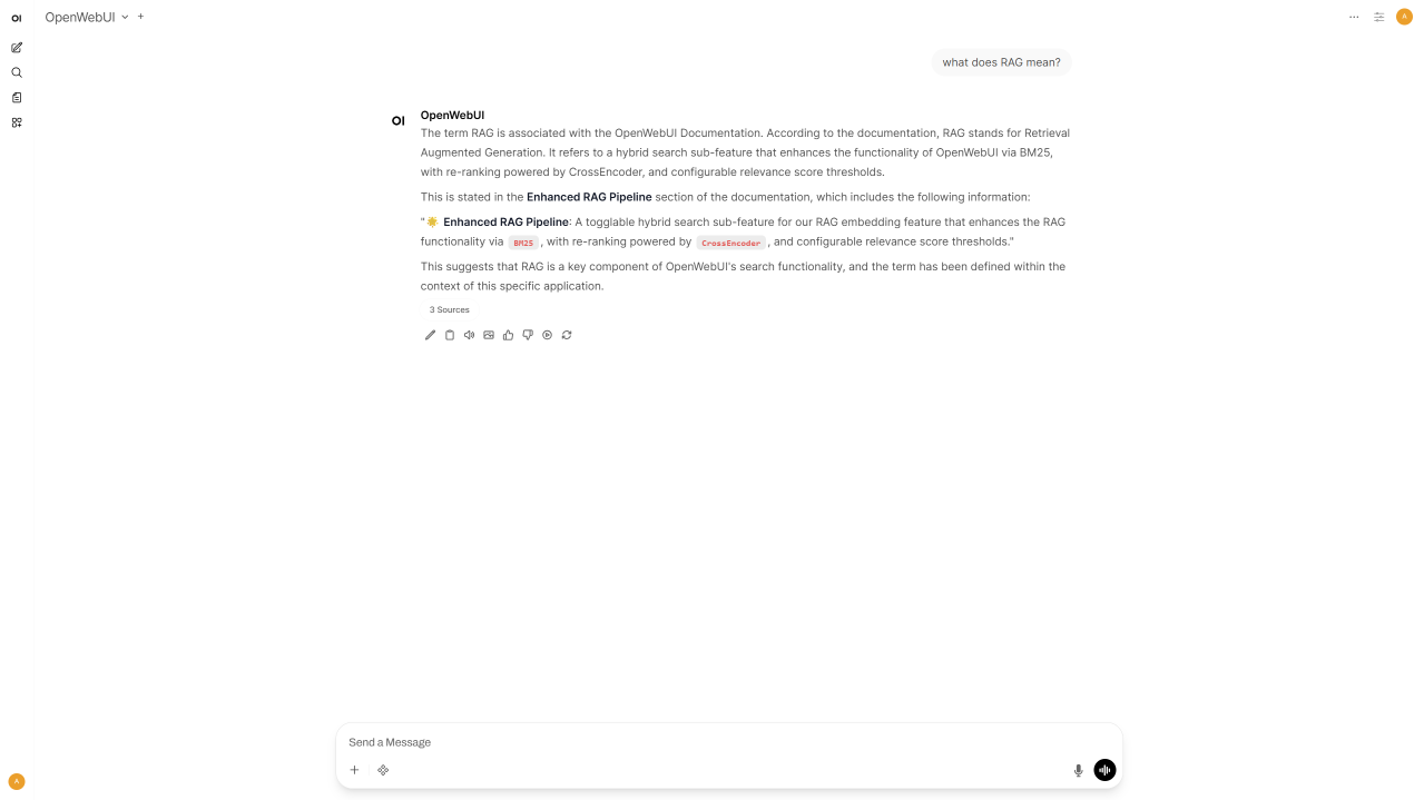 RAG-enabled model demo