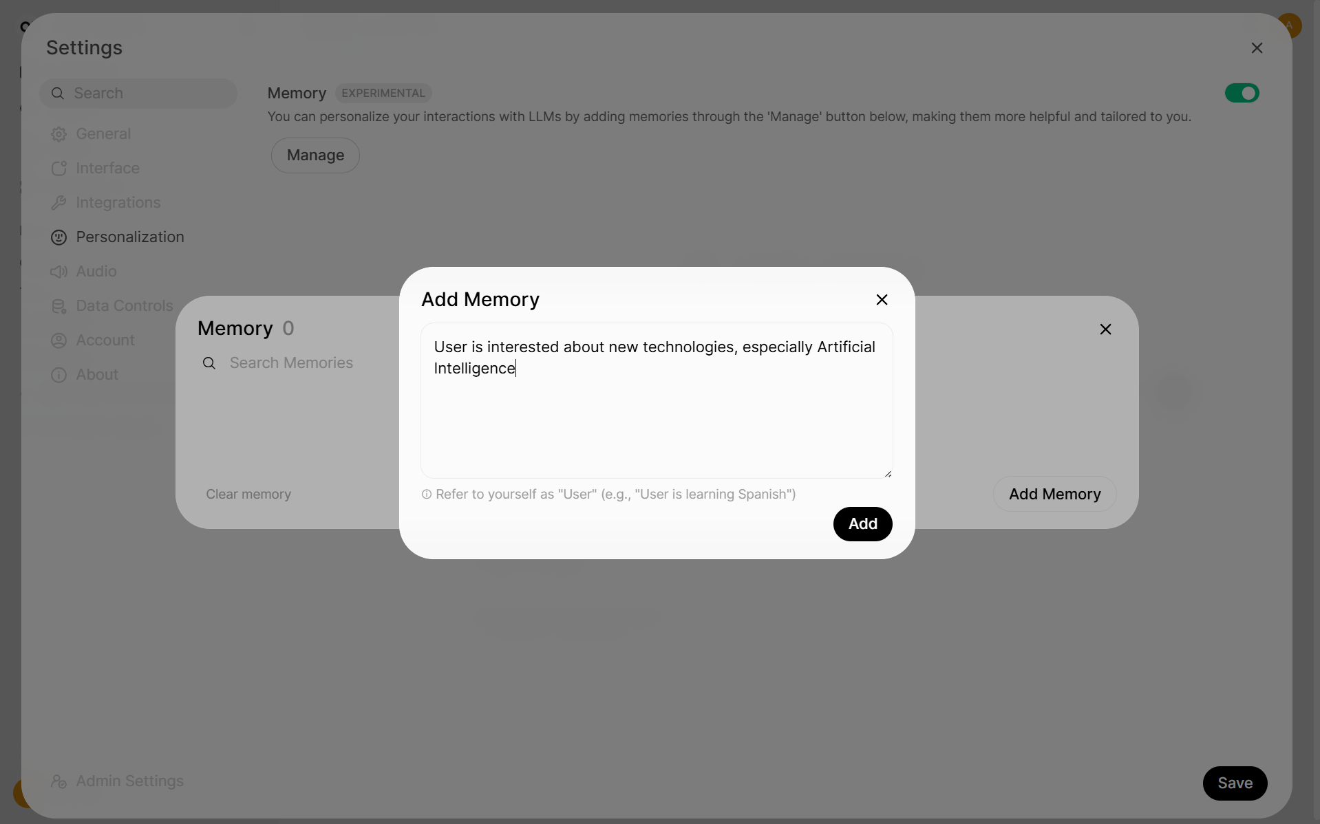 add memory