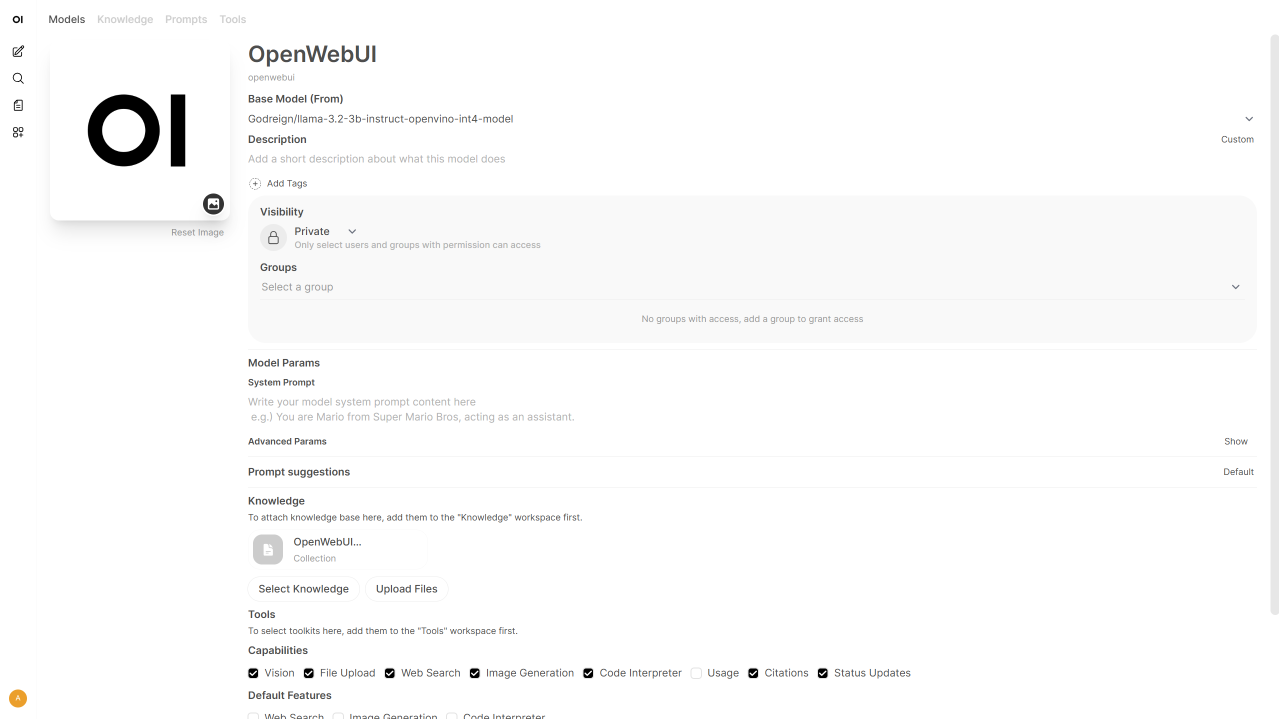 create and configure the RAG-enabled model